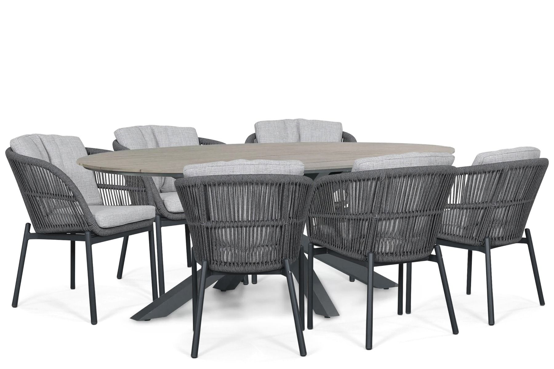 Lifestyle Monaco/Matara 220x115 cm dining tuinset 7-delig