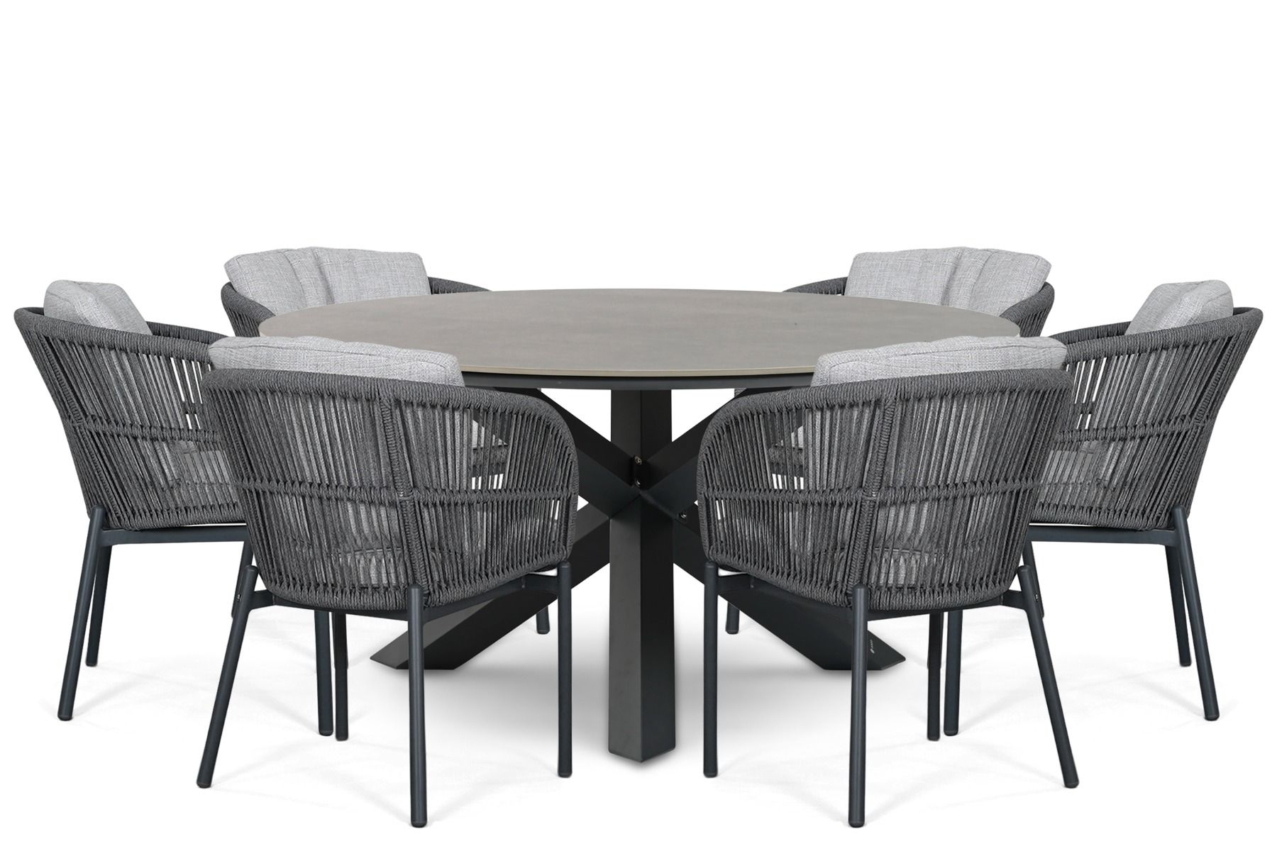 Lifestyle Monaco/Xento 150 cm dining tuinset 7-delig