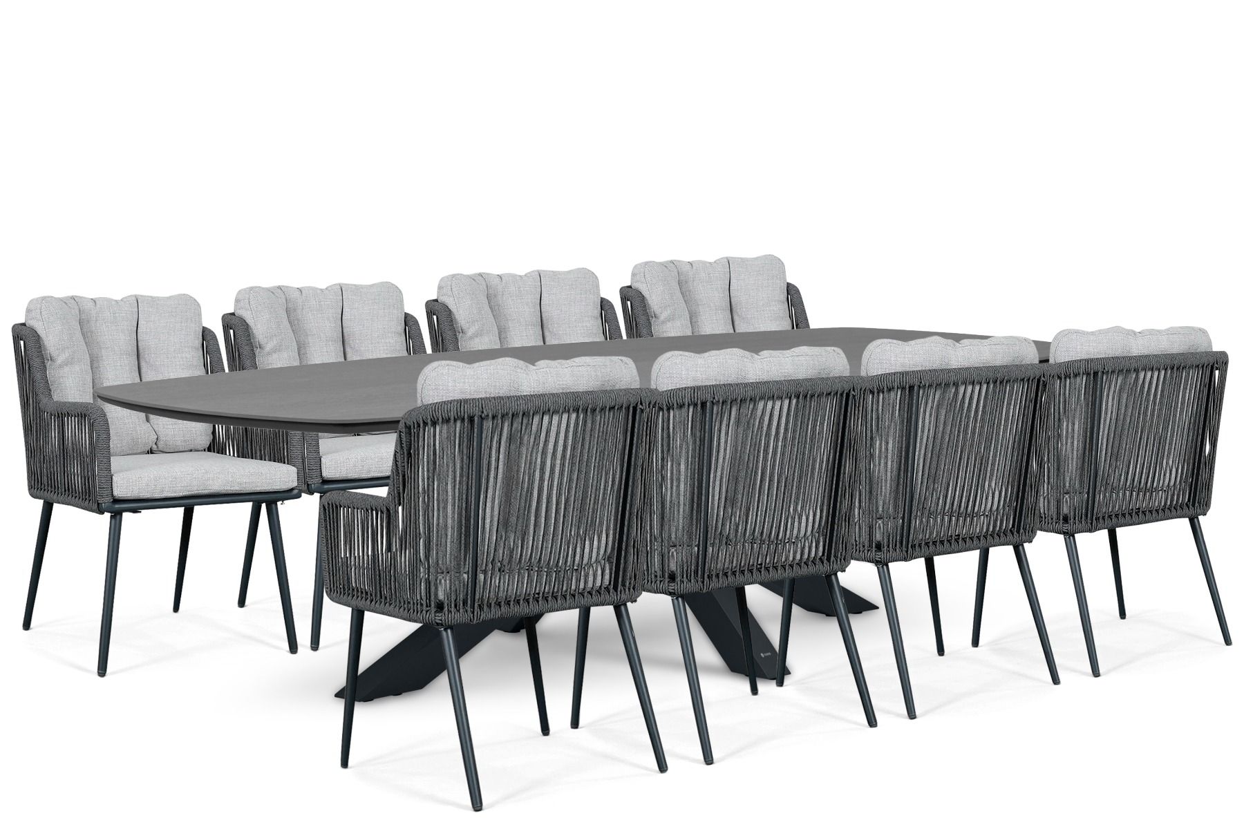 Lifestyle Tivoli/Voyage 300x120 cm dining tuinset 9-delig