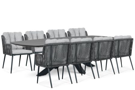 Lifestyle Tivoli/Voyage 300x120 cm dining tuinset 9-delig