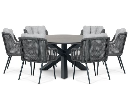 Lifestyle Tivoli/Xento 150 cm dining tuinset 7-delig