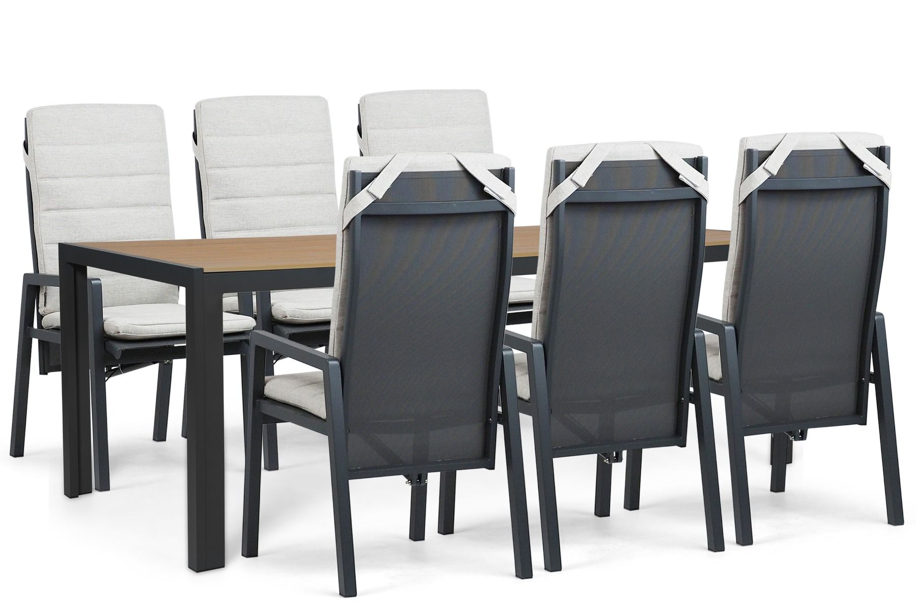Lifestyle Vivaro/Creta 210x90 cm dining tuinset 7-delig