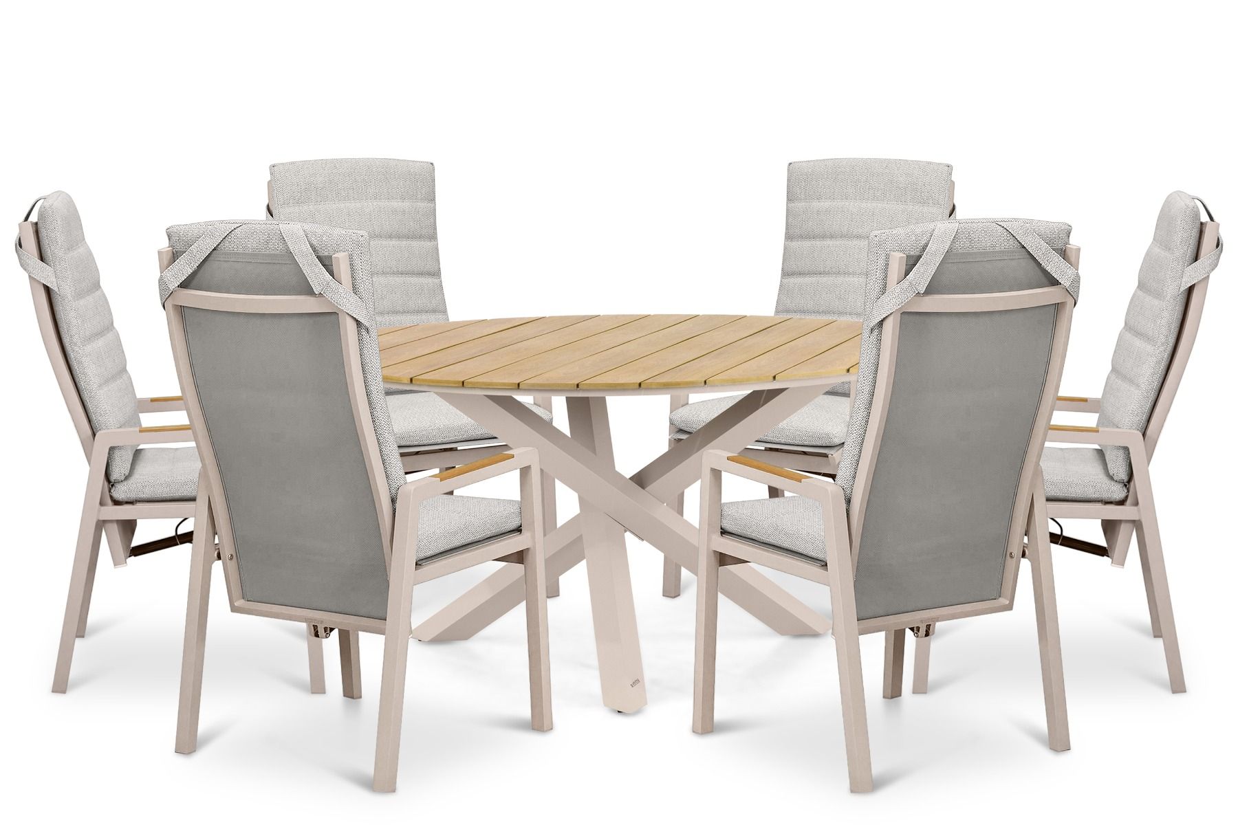 Lifestyle Vivaro/Ancona 150 cm dining tuinset 7-delig