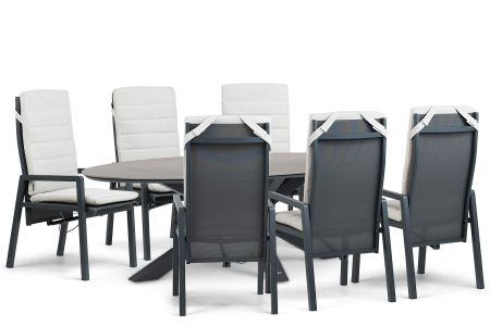 Lifestyle Vivaro/Lunea 240x120 cm dining tuinset 7-delig