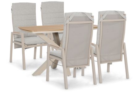 Lifestyle Vivaro/Camila 180x100 cm dining tuinset 5-delig