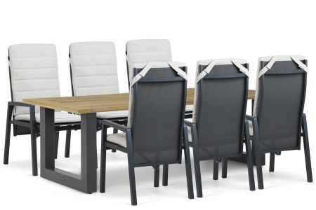 Lifestyle Vivaro/Cardiff 240x100 cm dining tuinset 7-delig