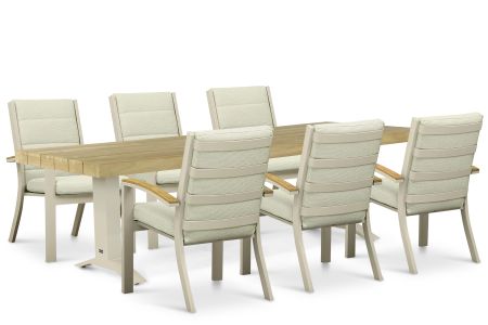 Osmen Midura/Superior 260x100 cm dining tuinset 7-delig