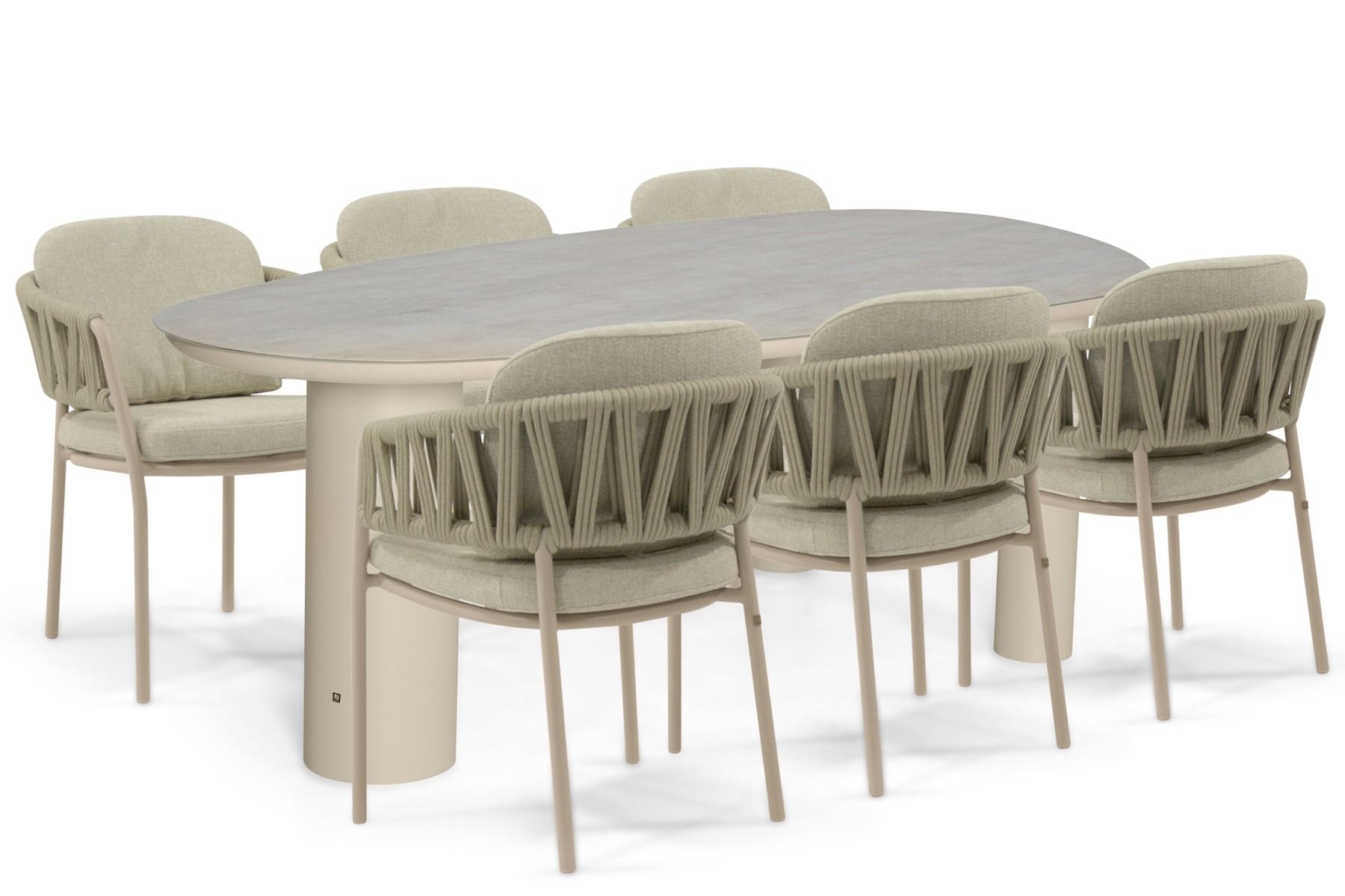 4 Seasons Outdoor Calma/Guave 240x120 cm dining tuinset 7-delig