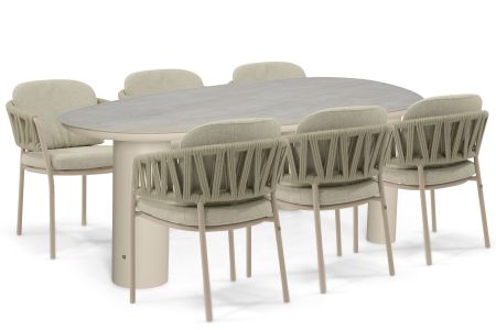 4 Seasons Outdoor Calma/Guave 240x120 cm dining tuinset 7-delig