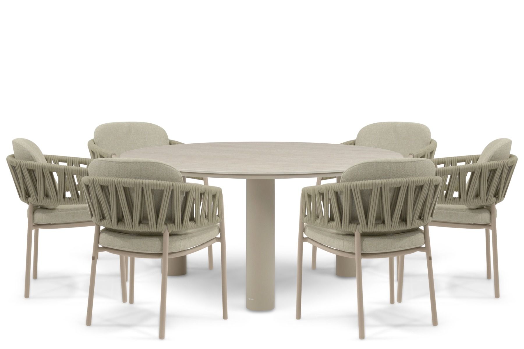 4 Seasons Outdoor Calma/Trino 158 cm dining tuinset 7-delig