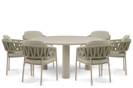 4 Seasons Outdoor Calma/Trino 158 cm dining tuinset 7-delig