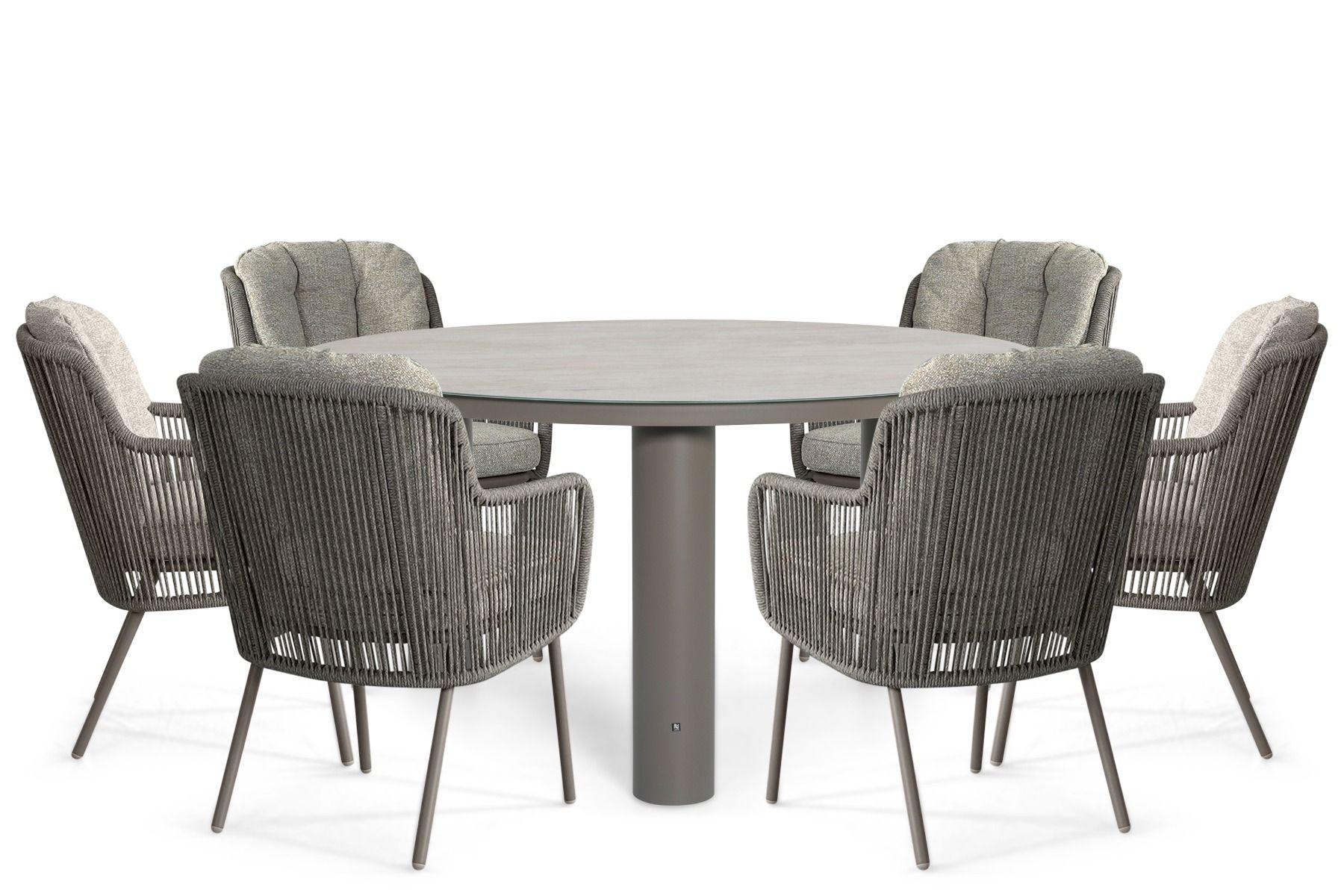 Santika Cayora/Arancia 150 cm dining tuinset 7-delig