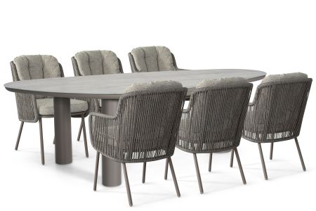 Santika Cayora/Guave 240x120 cm dining tuinset 7-delig