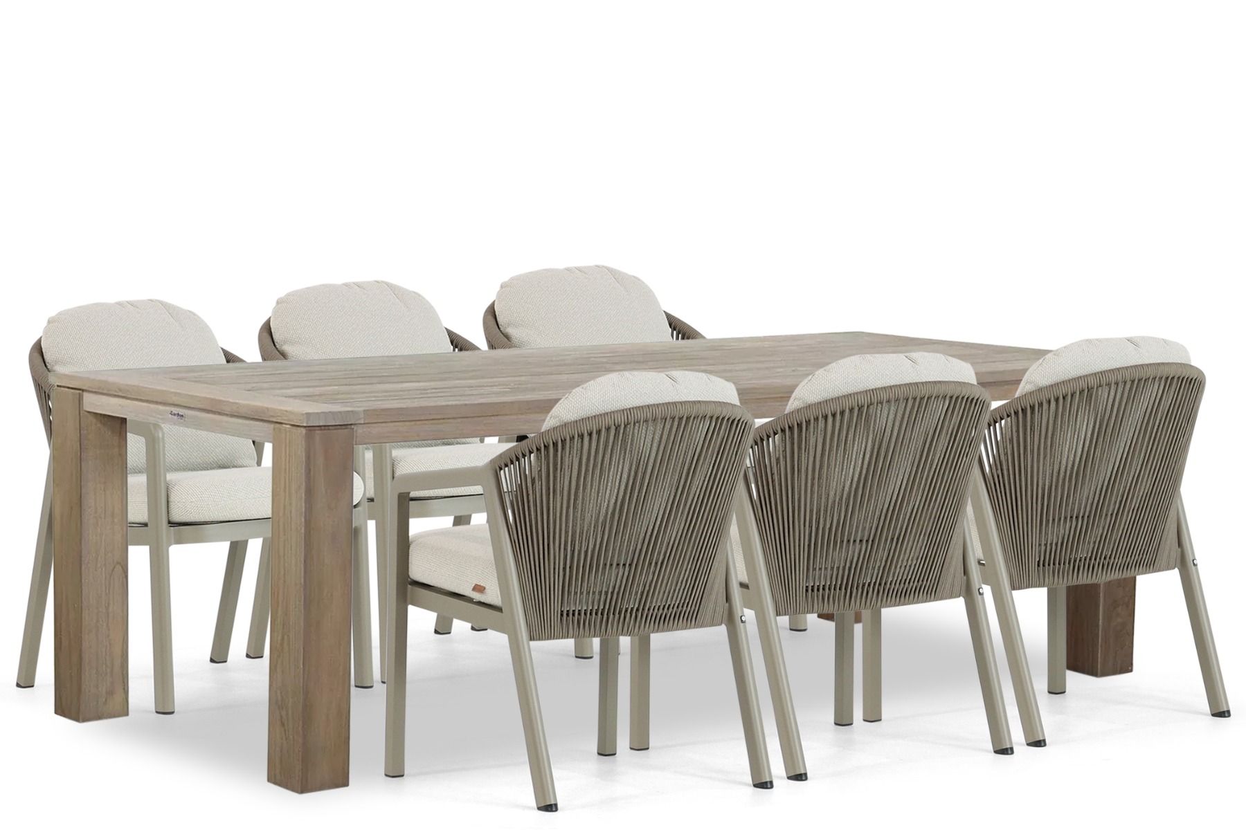 Santika Guss/Brighton 240 cm dining tuinset 7-delig