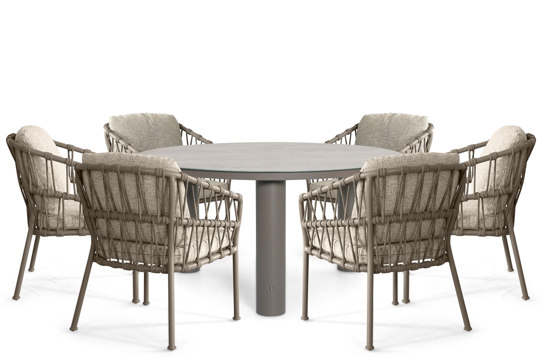 Santika Miyora/Arancia 150 cm dining tuinset 7-delig