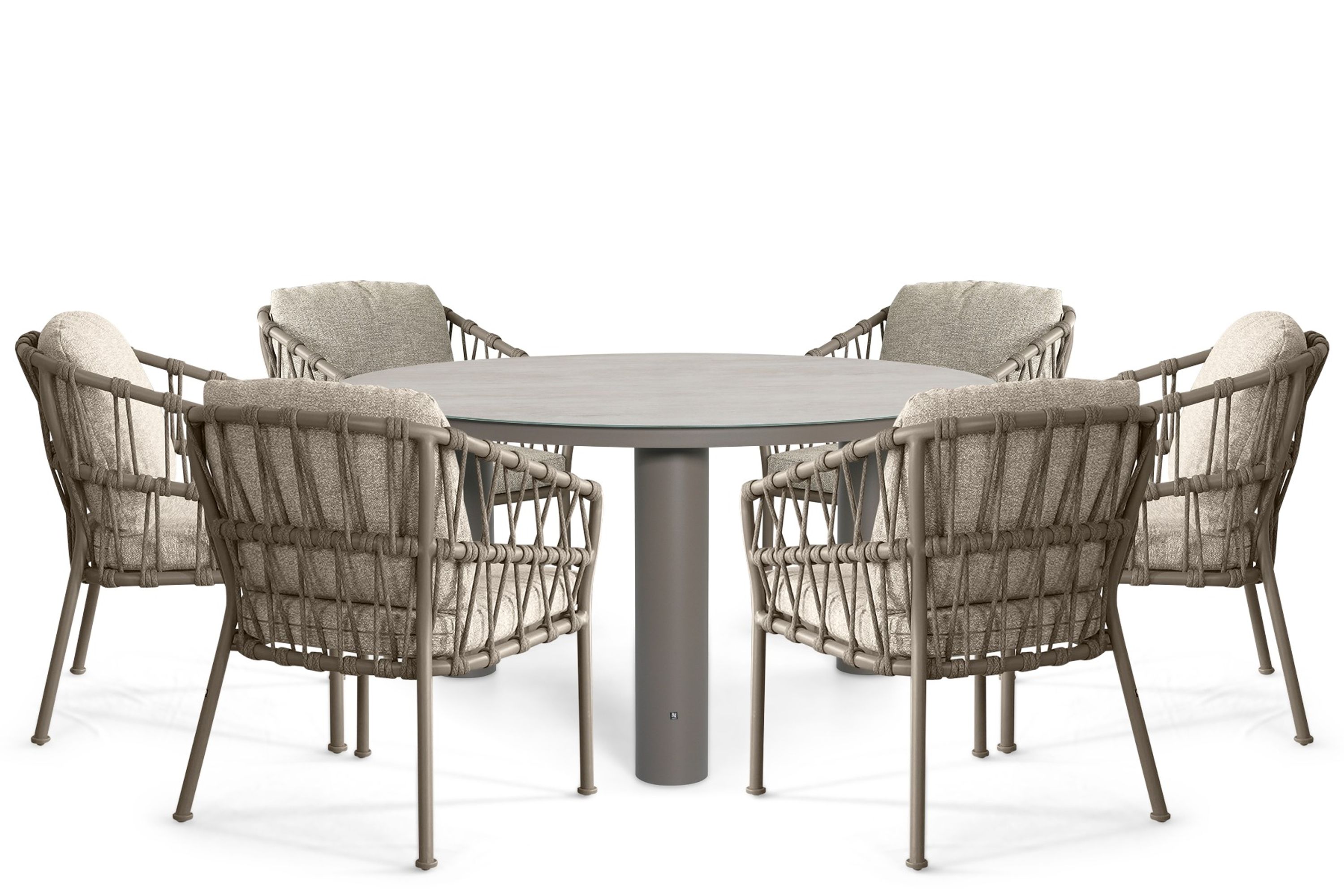 Santika Miyora/Arancia 150 cm dining tuinset 7-delig