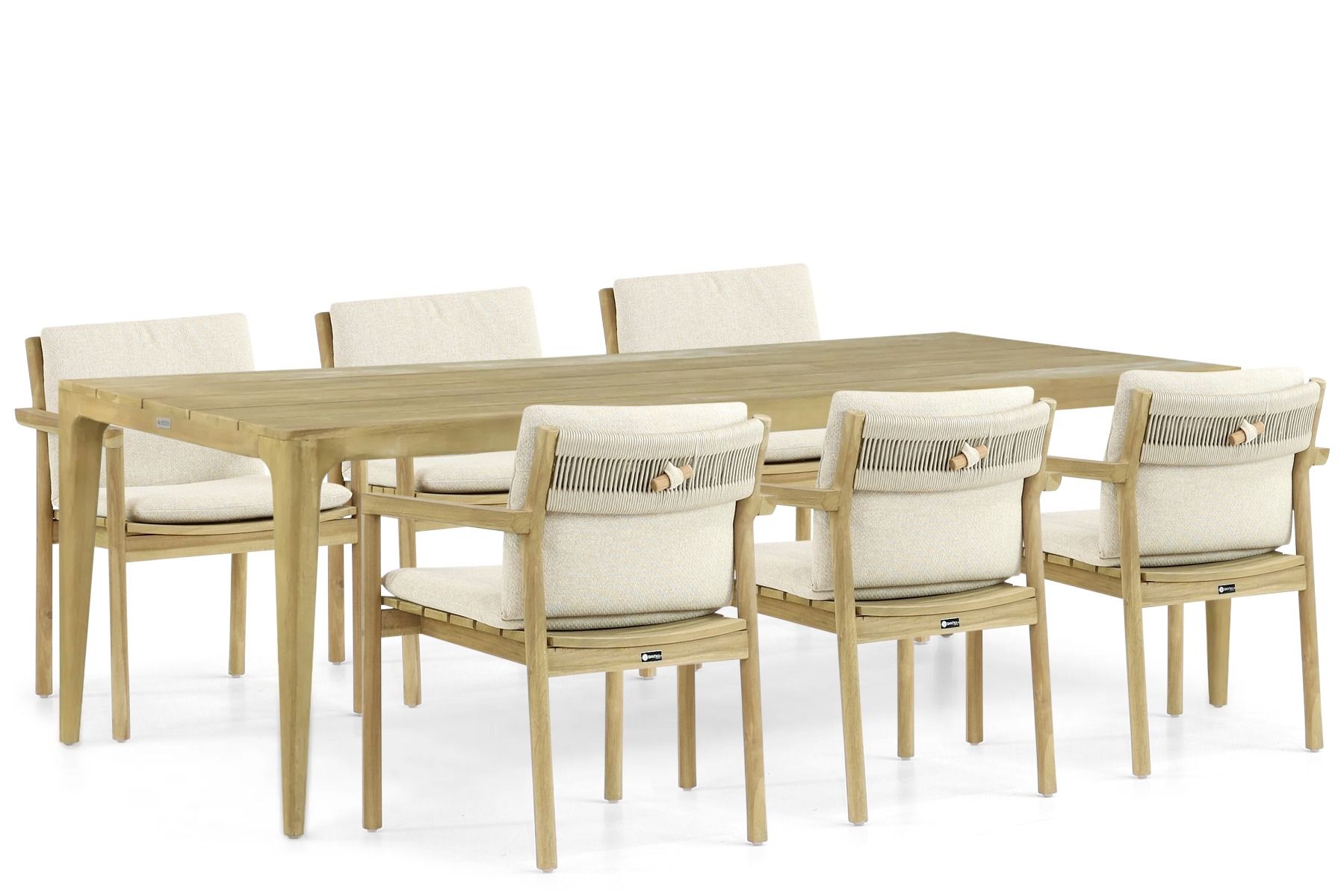 Santika Suka/Sentis 240 cm dining tuinset 7-delig
