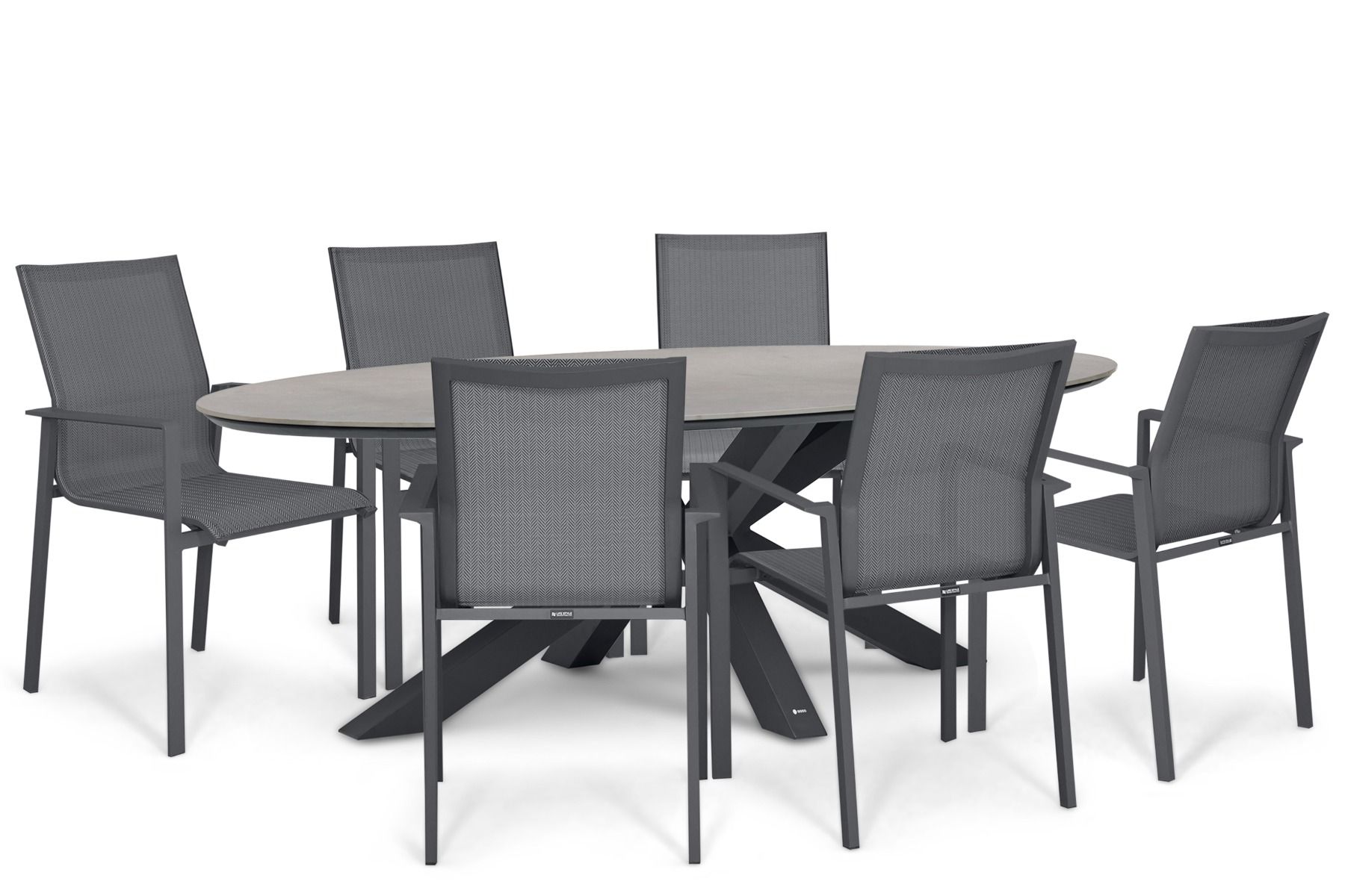 Lifestyle Timo/Lunea 240x120 cm dining tuinset 7-delig