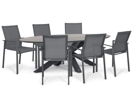 Lifestyle Timo/Lunea 240x120 cm dining tuinset 7-delig