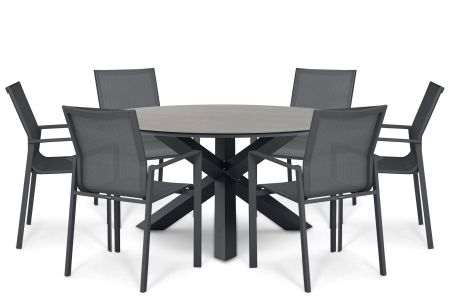 Lifestyle Timo/Xento 150 cm dining tuinset 7-delig