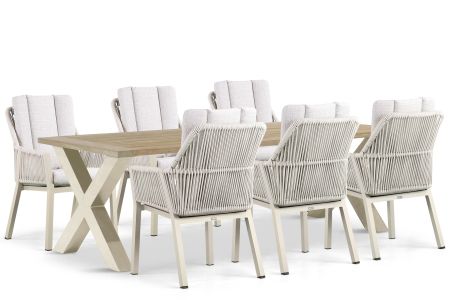 Lifestyle Verona/Cardiff 240 cm dining tuinset 7-delig