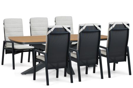 Lifestyle Vivaro/Camila 220x100 cm dining tuinset 7-delig
