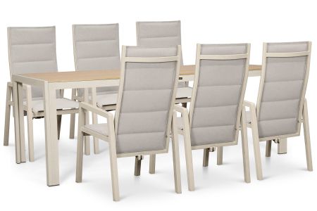 Lifestyle Essence/Creta 205x90 cm dining tuinset 7-delig