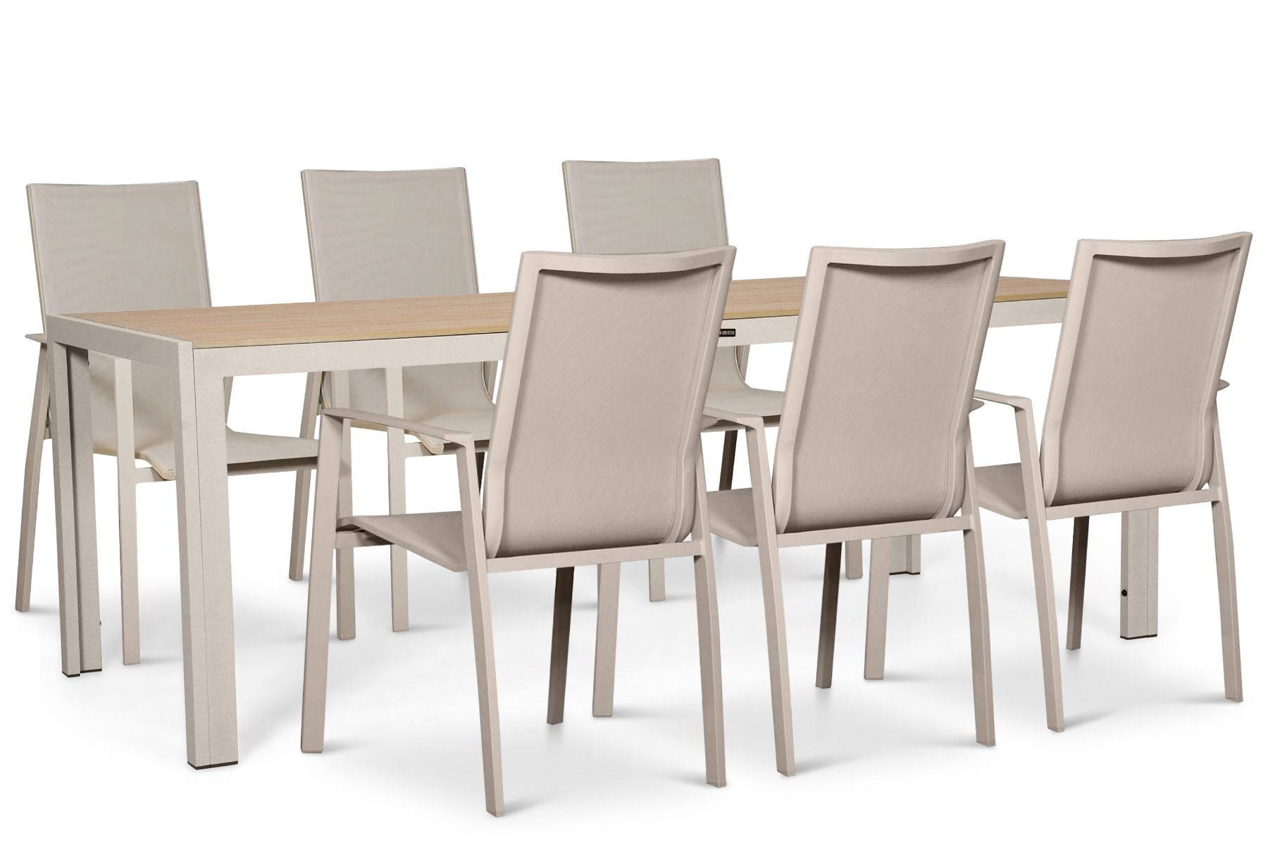 Lifestyle Ultimate/Creta 205x90 cm dining tuinset 7-delig