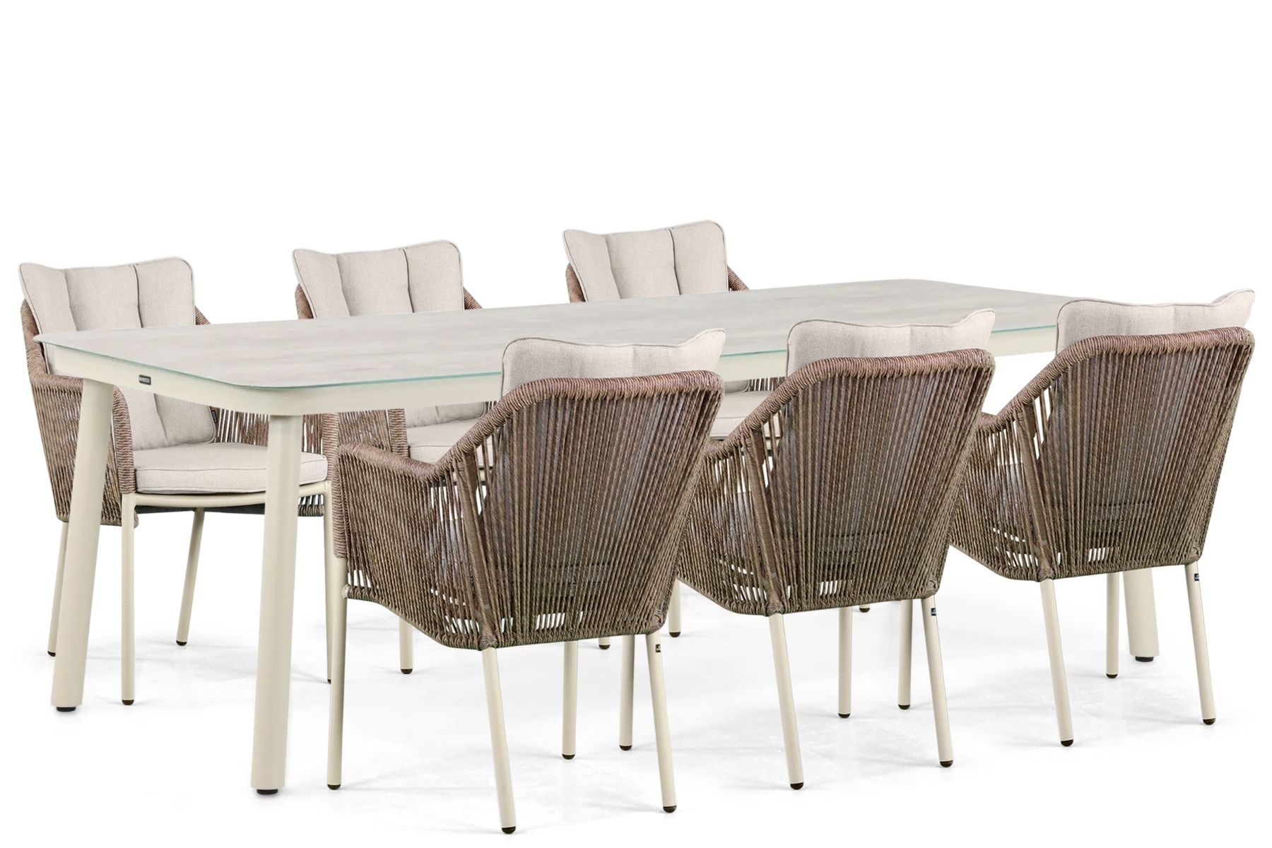 Lifestyle Marbella/Tavano 210 cm dining tuinset 7-delig