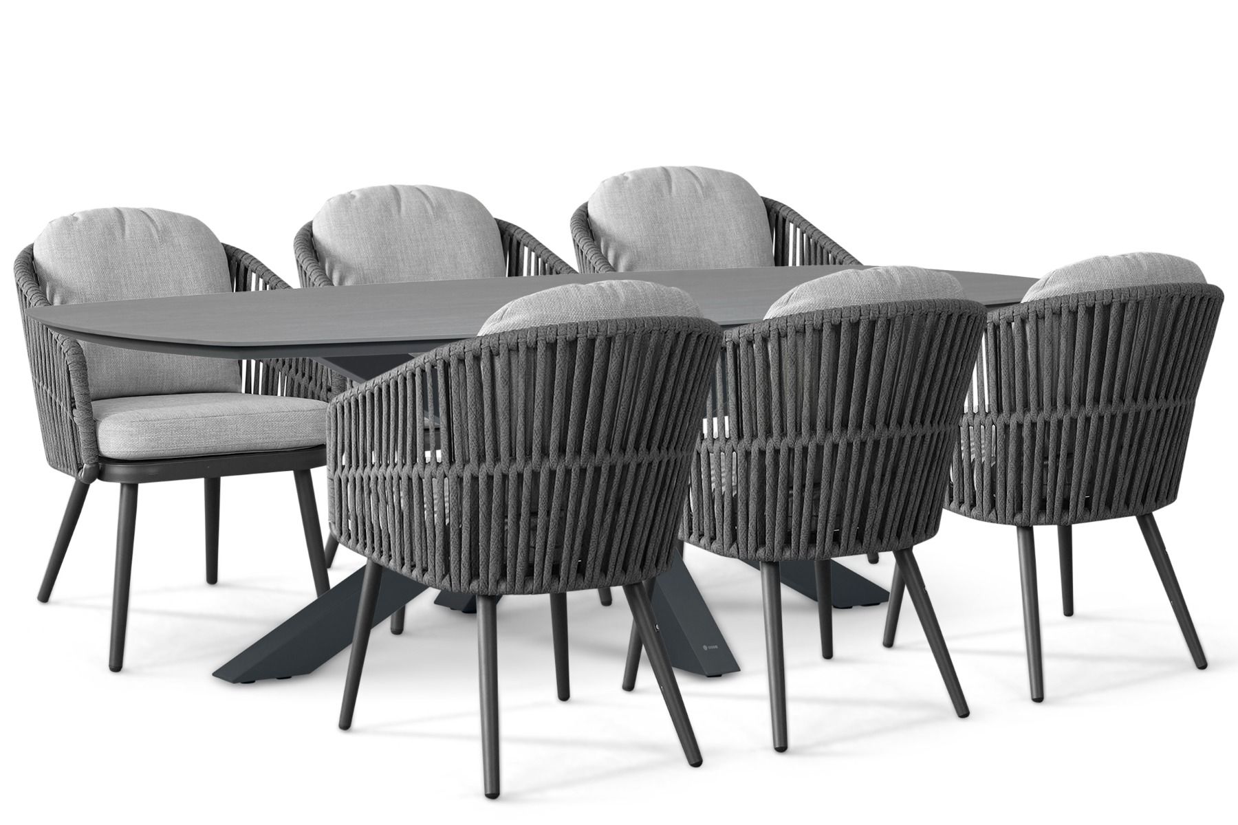 Santika Marani/Voyage 240x120 cm dining tuinset 7-delig