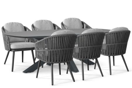 Santika Marani/Voyage 240x120 cm dining tuinset 7-delig