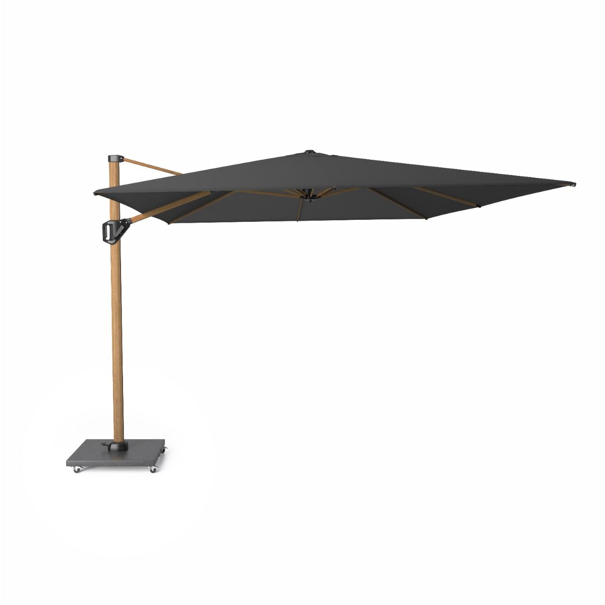 Platinum Challenger zweefparasol 4x3m T1 premium (excl. voet) faded black