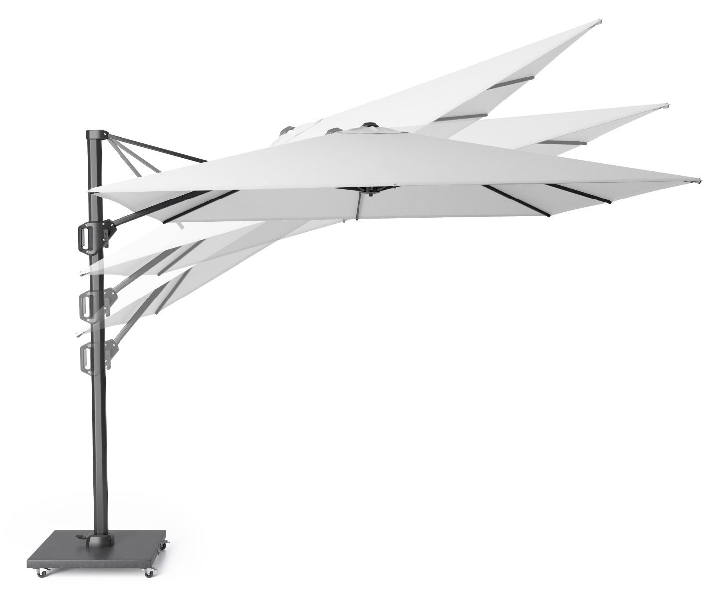 Platinum Challenger zweefparasol 3.5x3.5m T1 premium (excl voet)