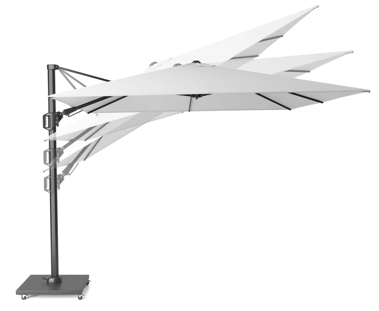 Platinum Challenger zweefparasol 3x3m  T2 wit frame (excl. voet) manhattan