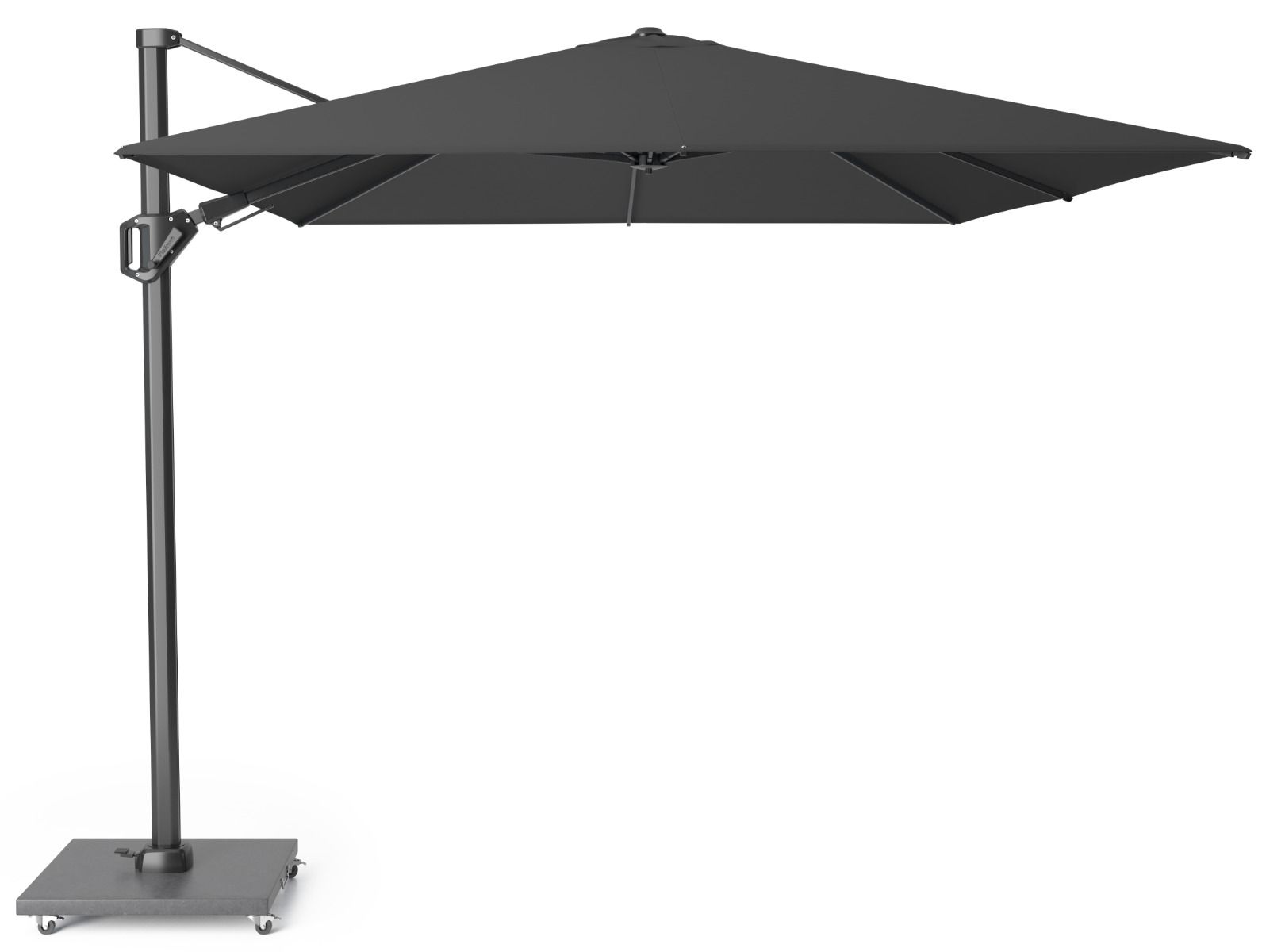 Platinum Challenger zweefparasol 3.5m x 2.6m T2 premium (incl. voet en hoes)