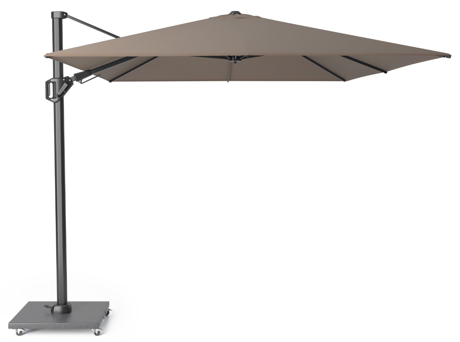 Platinum Challenger zweefparasol 3.5x2.6m T2 premium  (incl. voet en hoes)
