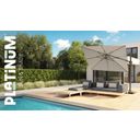 Platinum Challenger zweefparasol T2 3x3m (excl. voet) white  thumbnail