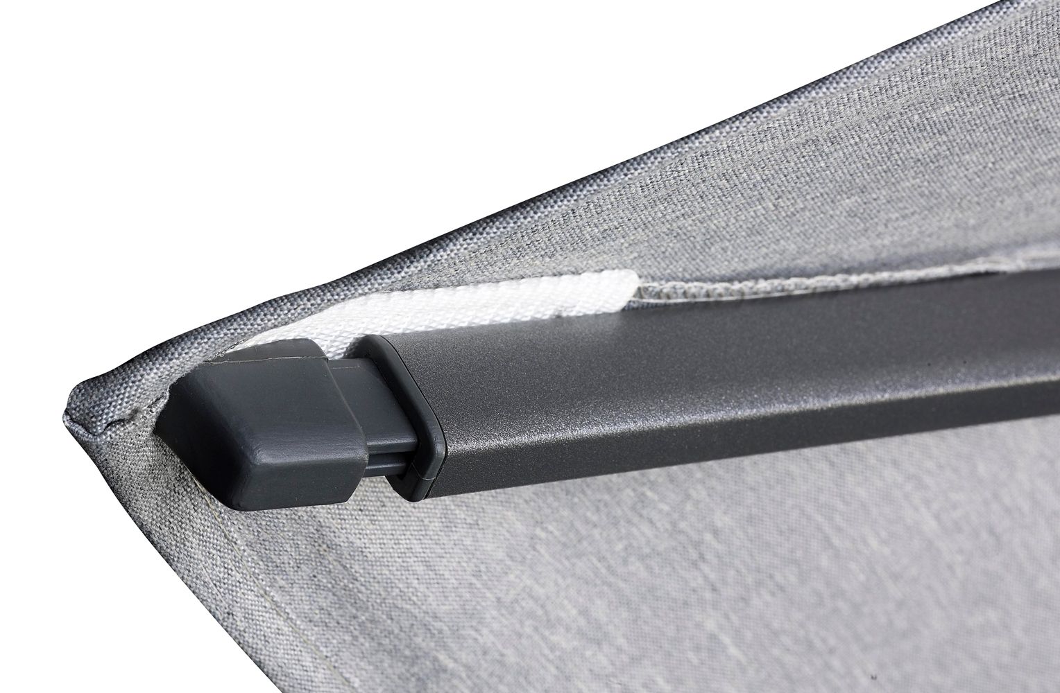 Platinum Challenger zweefparasol  3x3mT2 premium  (excl. voet) faded black