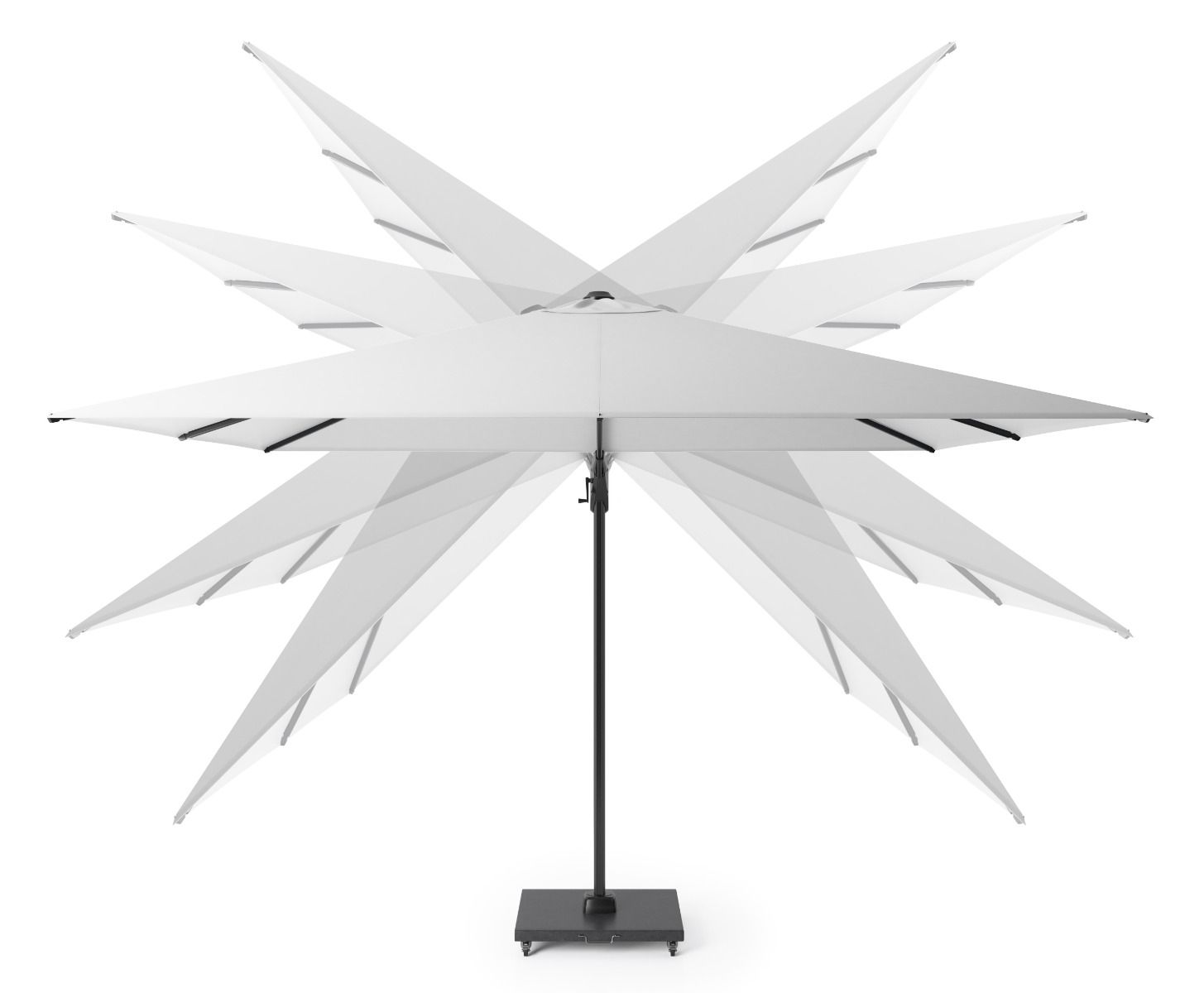 Platinum Challenger zweefparasol 3x3m T2 premium (excl. voet)