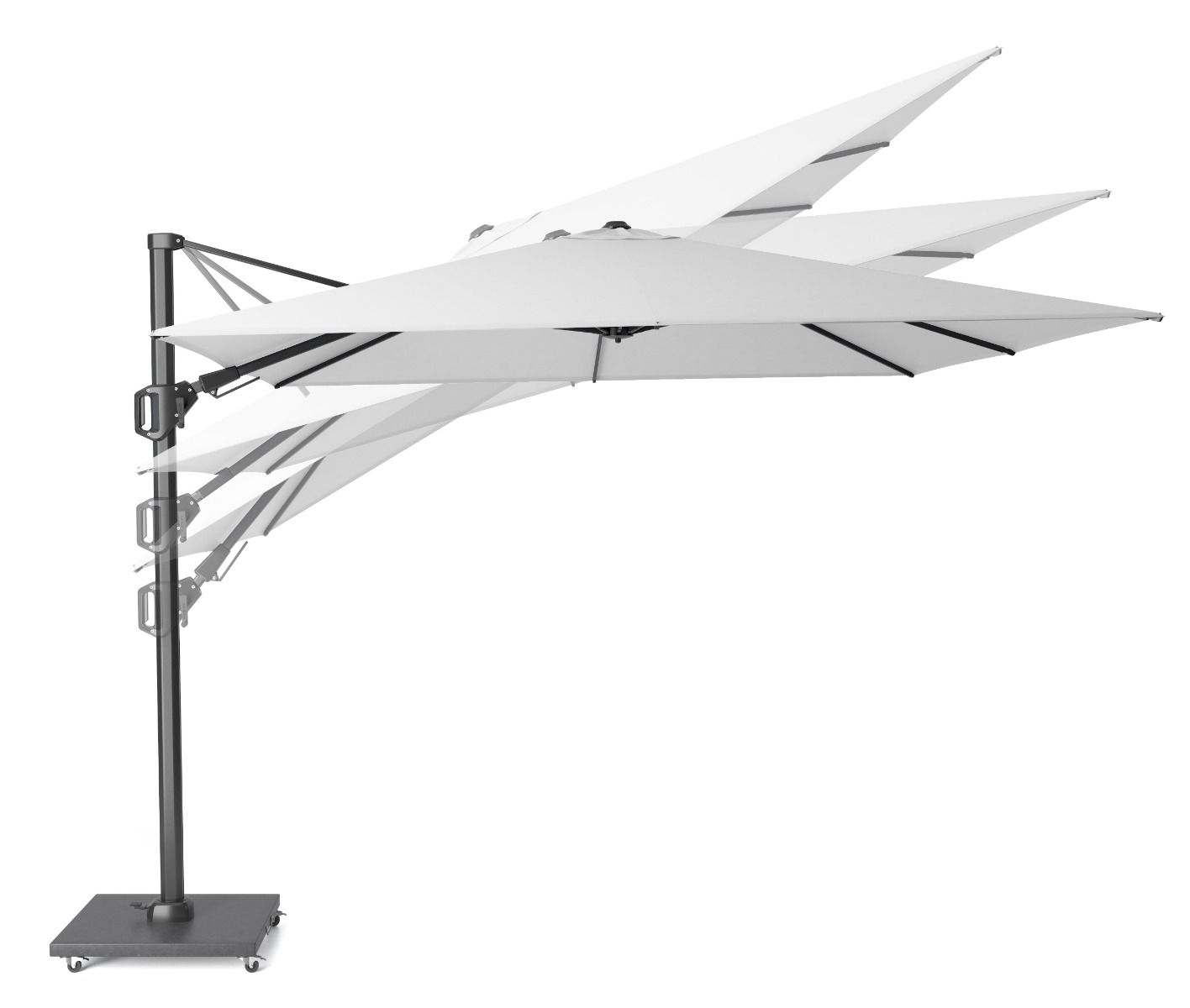 Platinum Challenger zweefparasol 3x3m T2 premium (excl. voet)