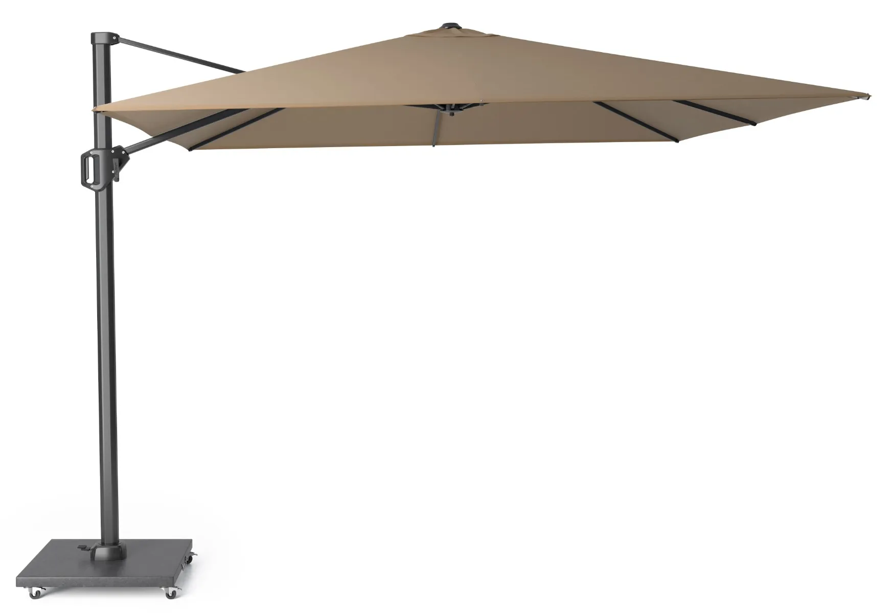 Platinum Challenger zweefparasol 3x3m T1 (incl. voet + hoes) taupe thumbnail