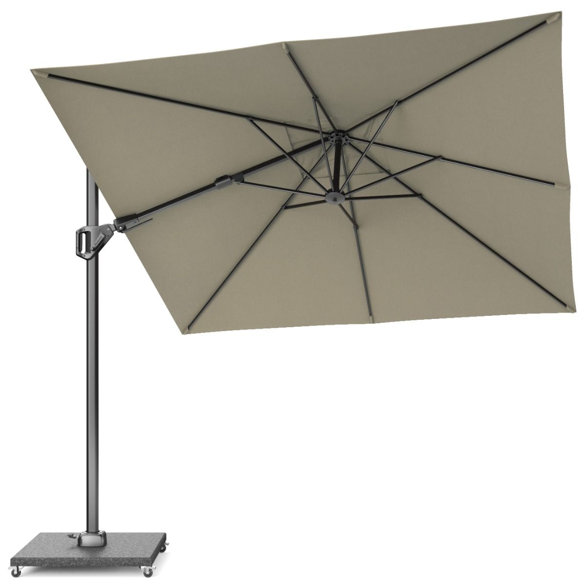 Platinum Voyager zweefparasol 2.7x2.7m T2 (excl. voet) taupe thumbnail