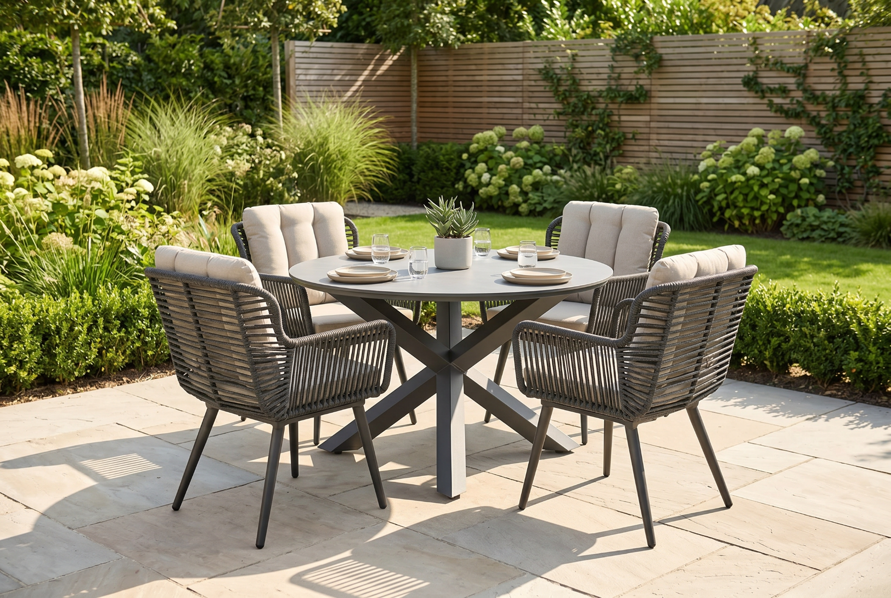 Coco Custa/Orino 130 cm dining tuinset 5-delig