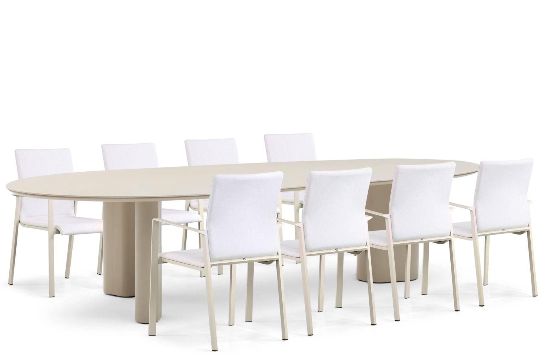 Lifestyle Rome/Weave 300 cm dining tuinset 9-delig
