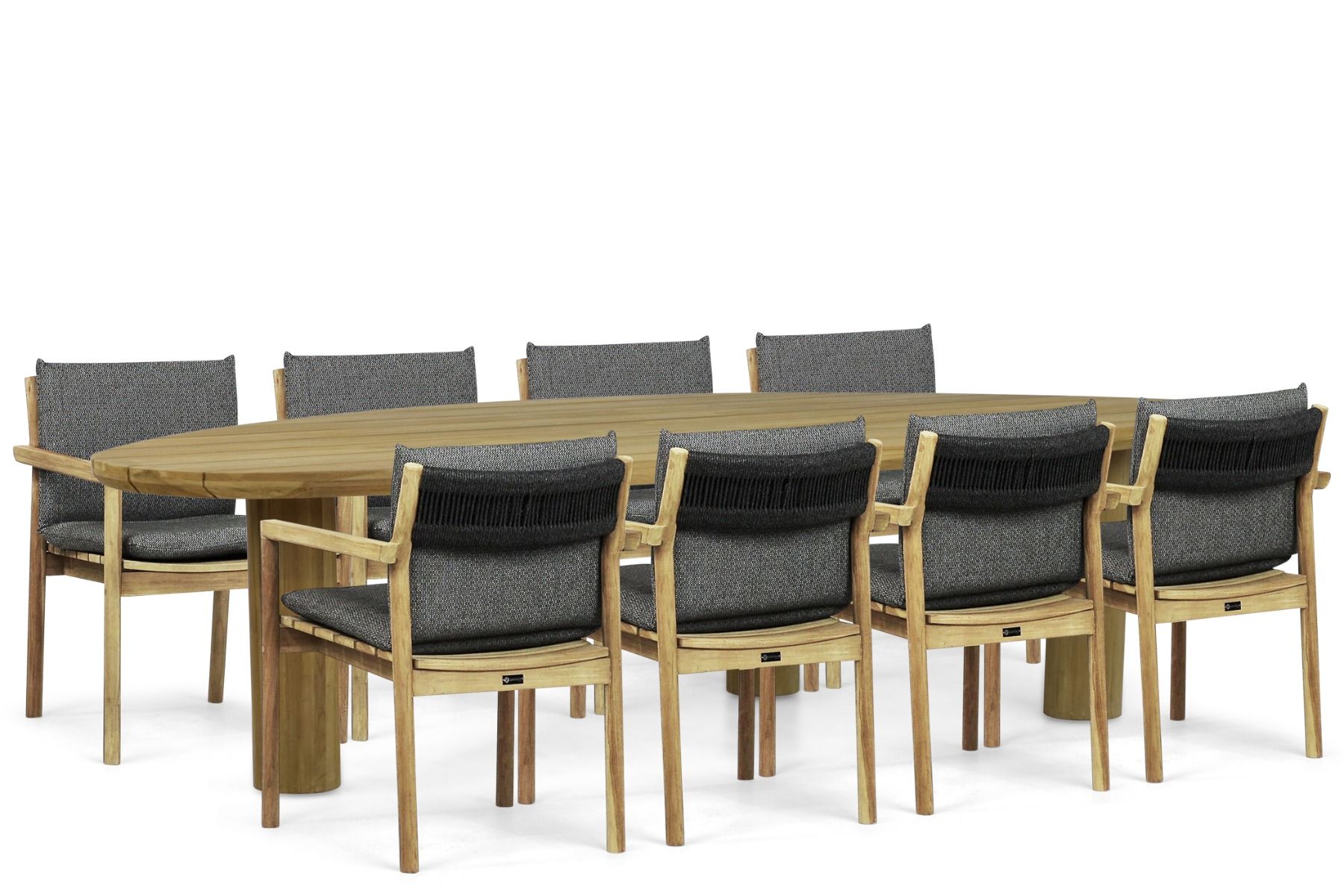 Santika Suka/Leafline 300 cm dining tuinset 9-delig