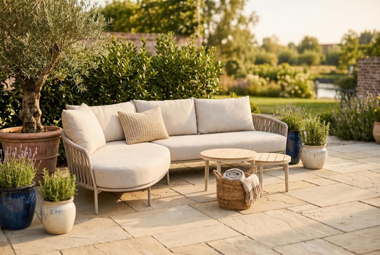 4 Seasons Outdoor Calma/Toscane 50/70 cm hoek loungeset 4-delig