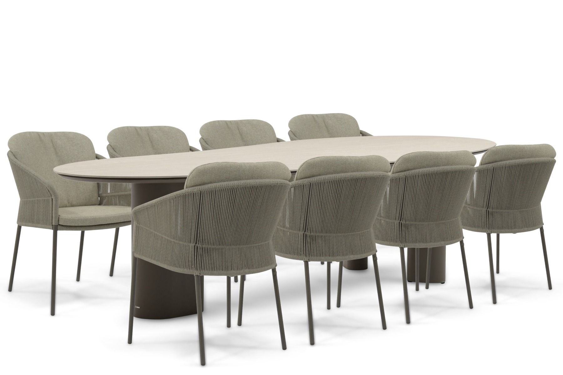 4 Seasons Outdoor Florence/Weave 300x120 cm dining tuinset 9-delig