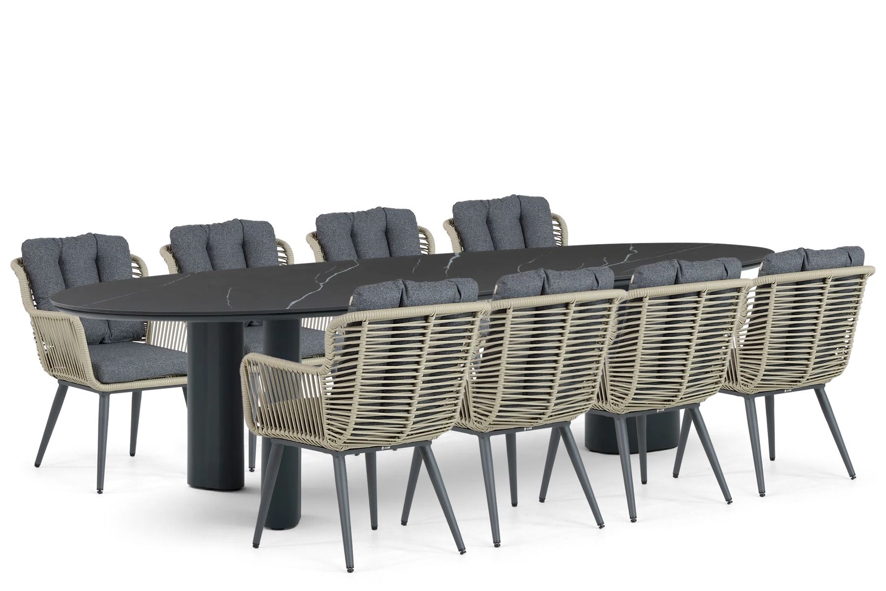 Coco Custa/Weave 300 cm dining tuinset 9-delig thumbnail