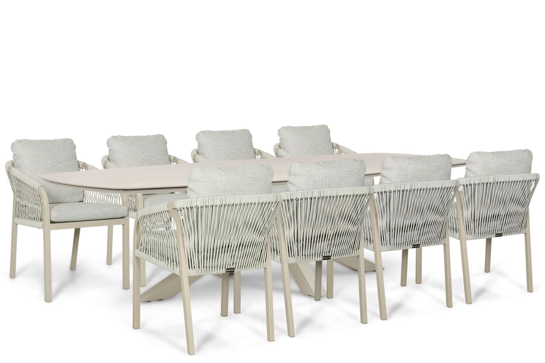 Lifestyle Biagio/Voyage 300x120 cm dining tuinset 9-delig