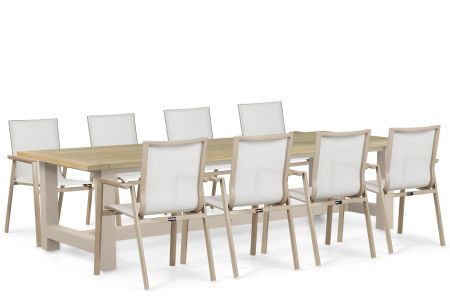 Lifestyle Fiora/San Francisco 300x100 cm dining tuinset 9-delig